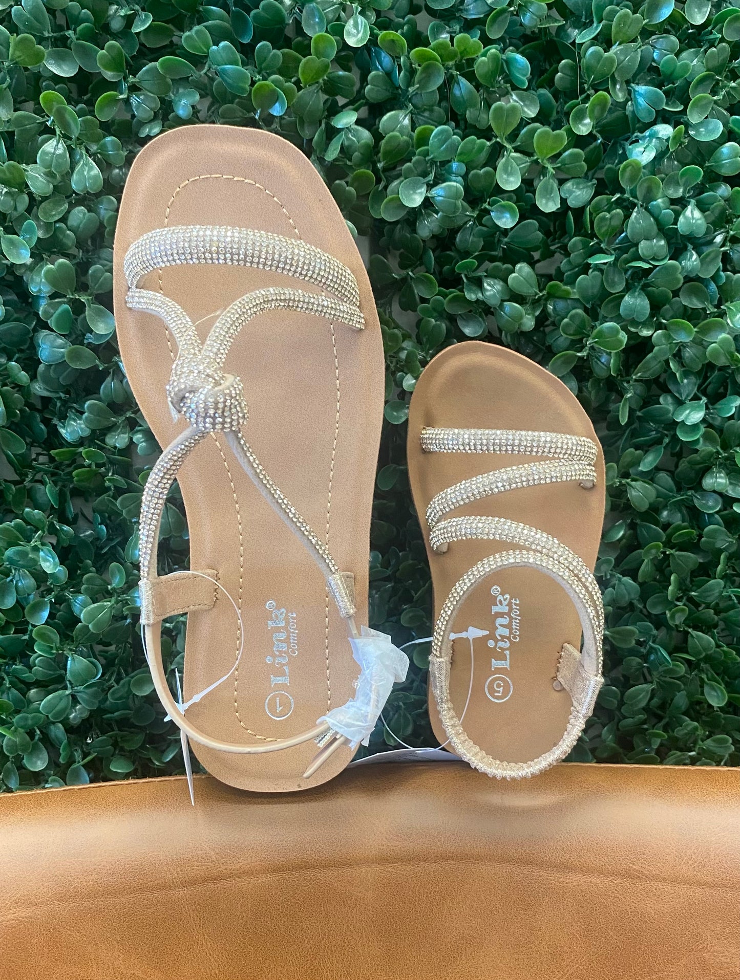 Discounted Gold Sparkle Sandals Collection