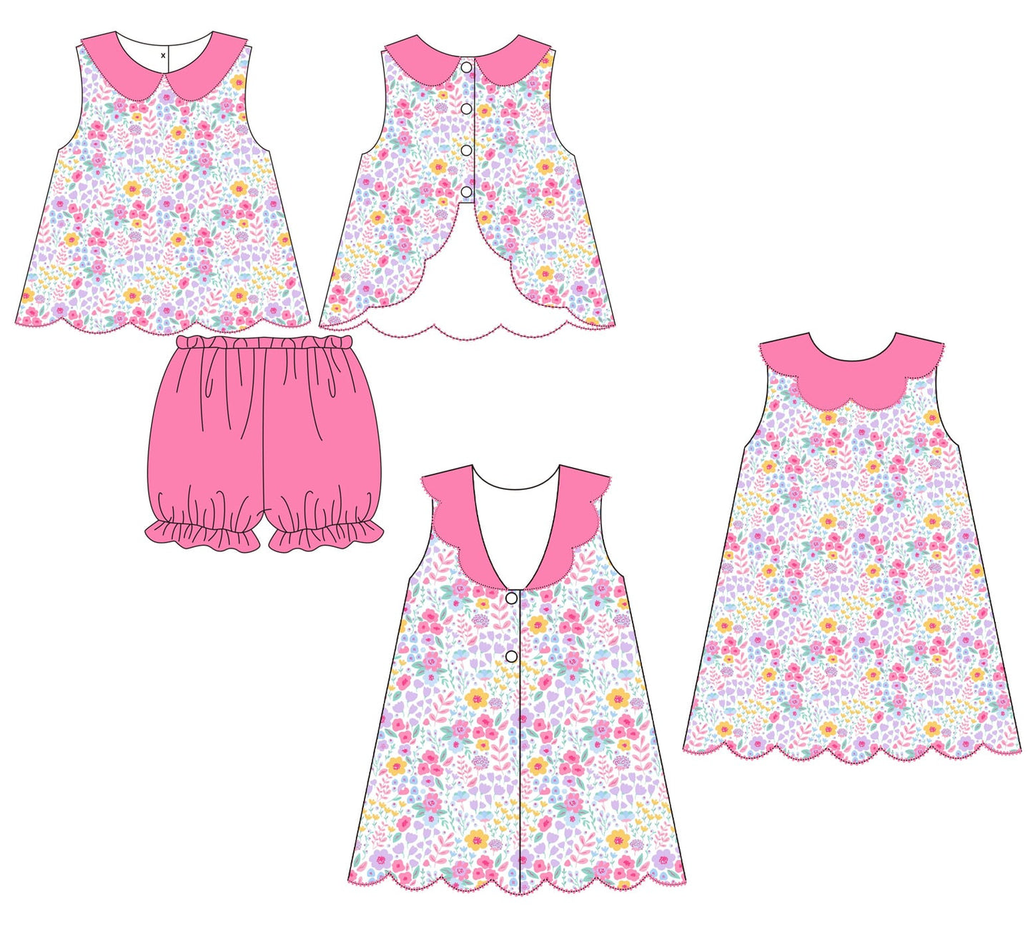 Pre-Order BYS PO39 Spring Floral Scallop Collection