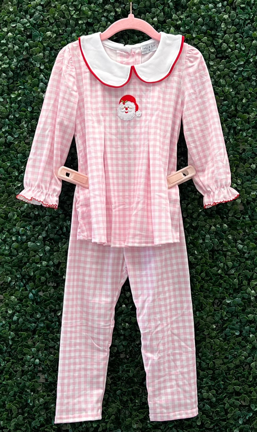 RTS Pink Gingham Santa Collection