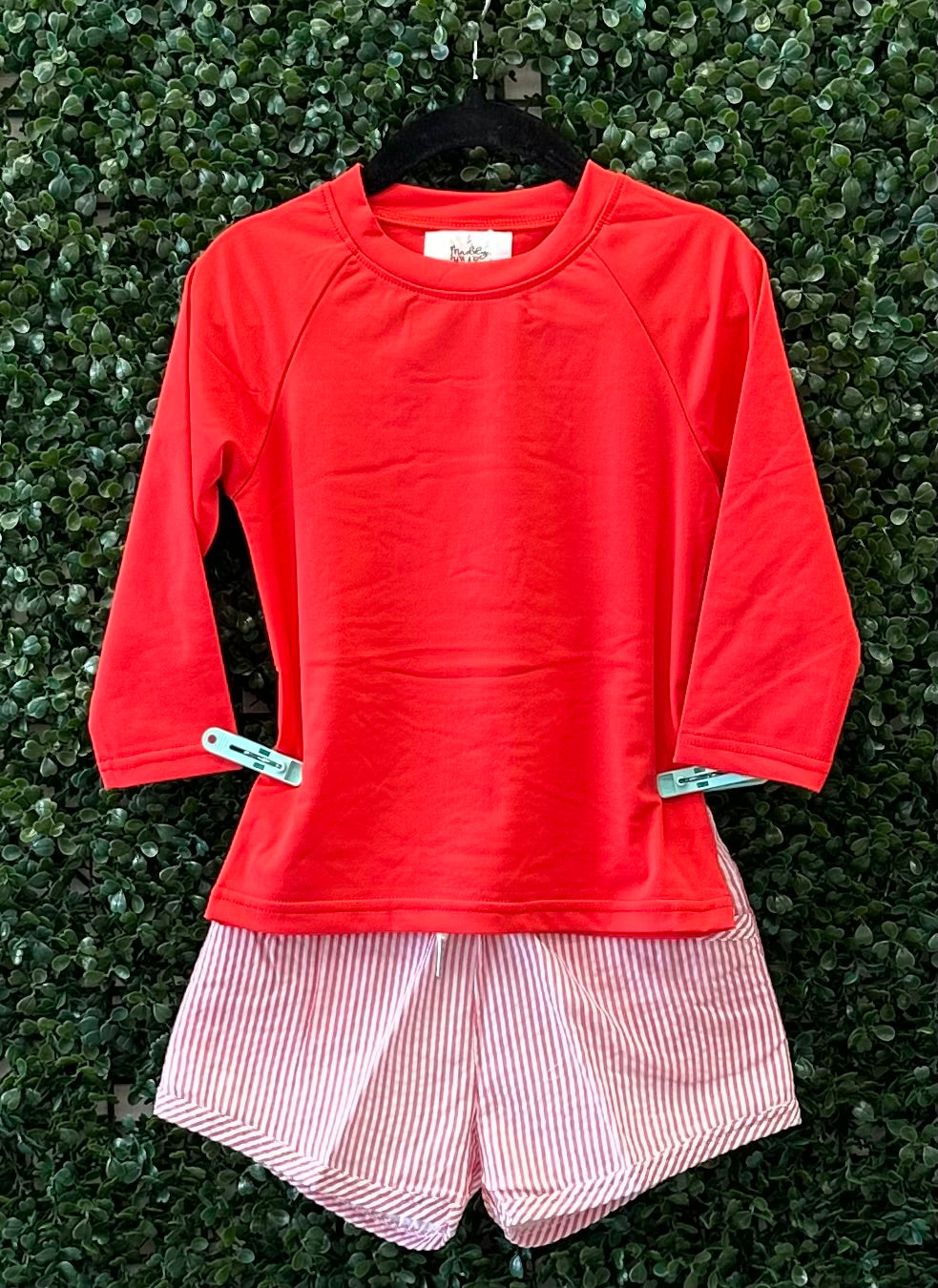 RTS Red and White Seersucker Swim Collection