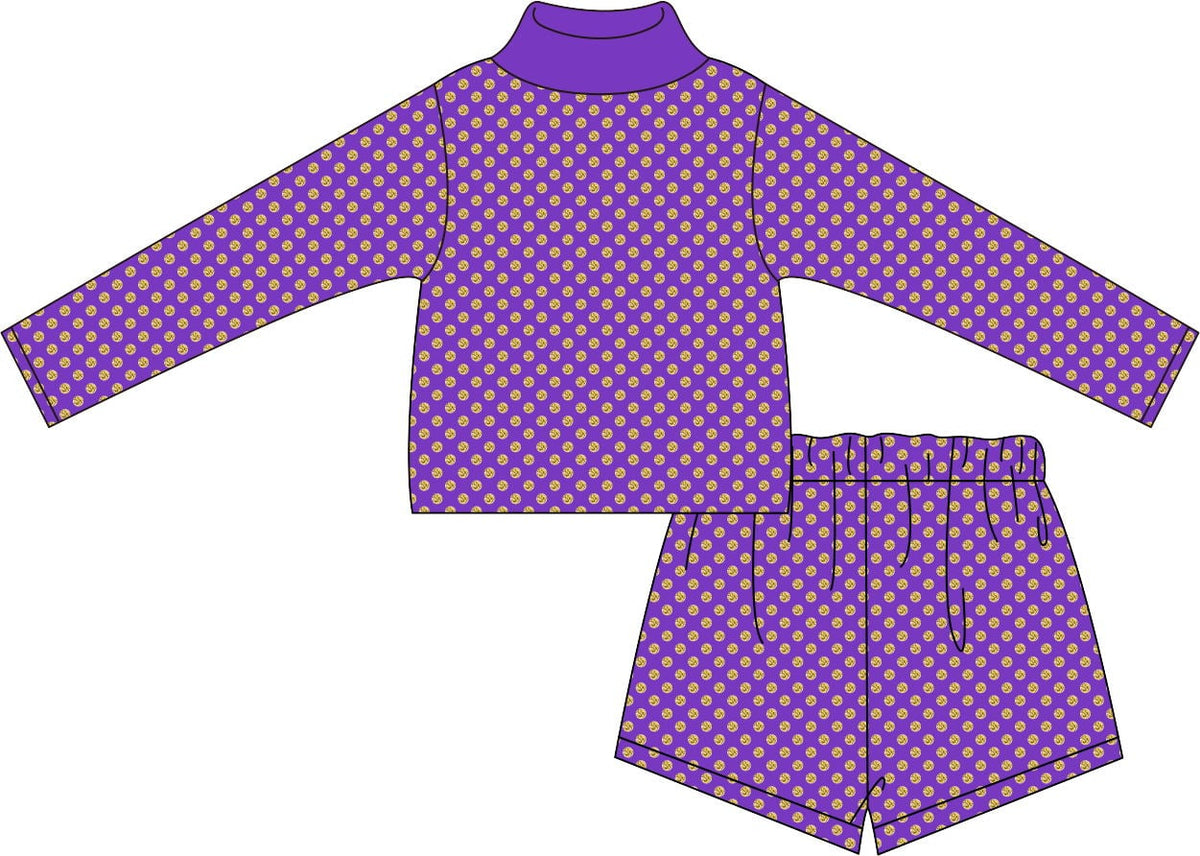 Pre-Order Polka Dot Mock Neck Sets Collection
