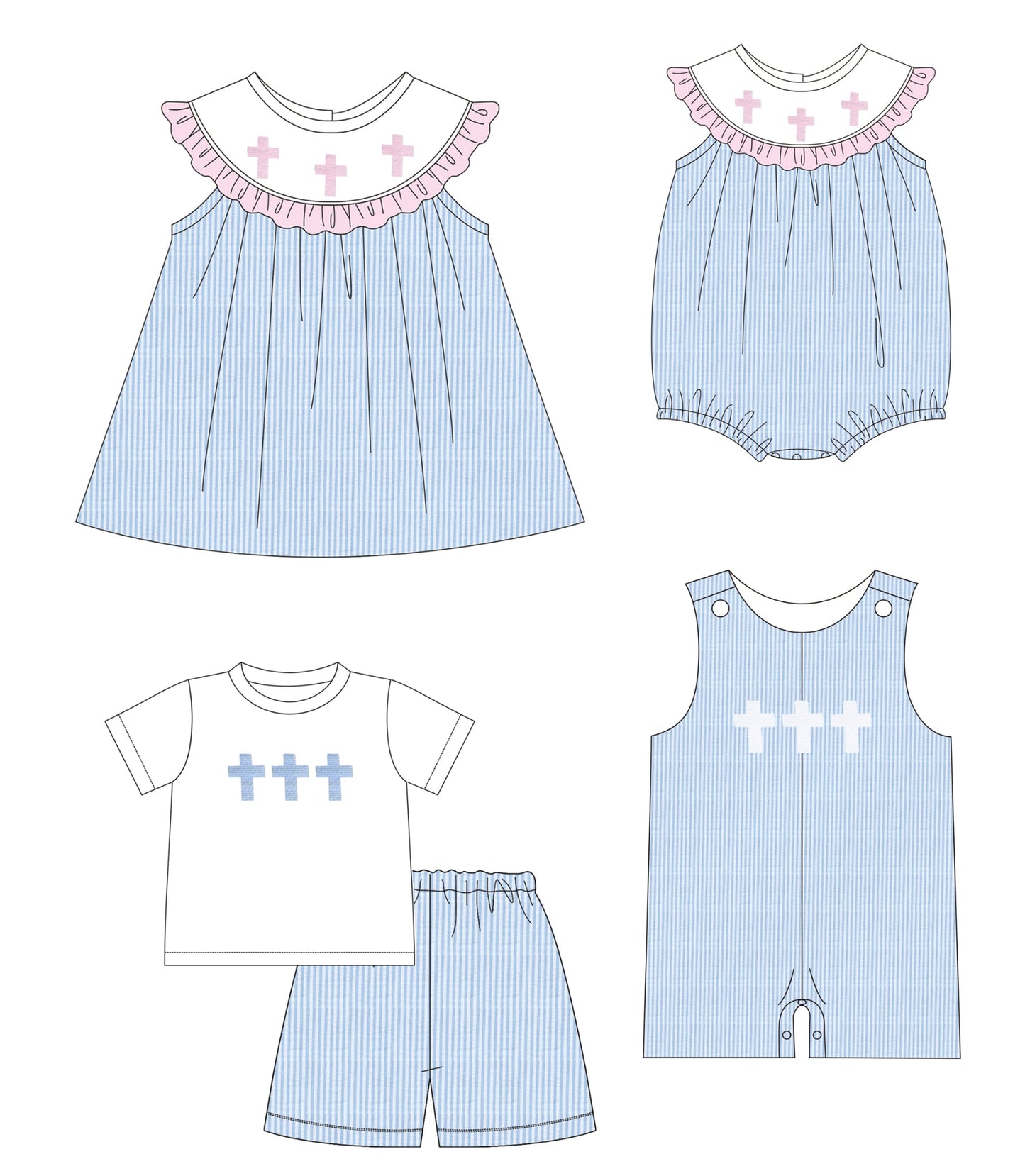 Pre-Order BYS PO39 Blue Cross Trio Collection