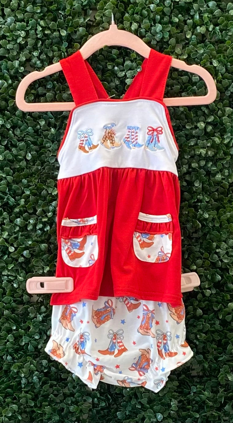 Discounted Red White and Boots Collection