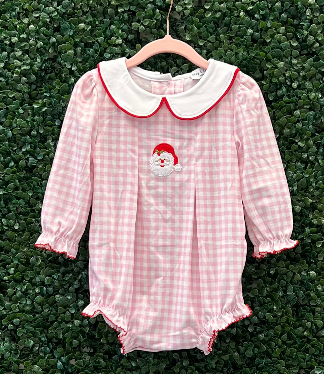 RTS Pink Gingham Santa Collection