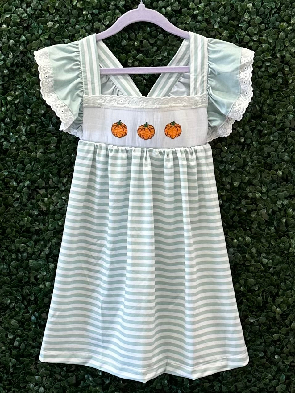 RTS Smocked Pumpkin Trio Sibling Sets Collection