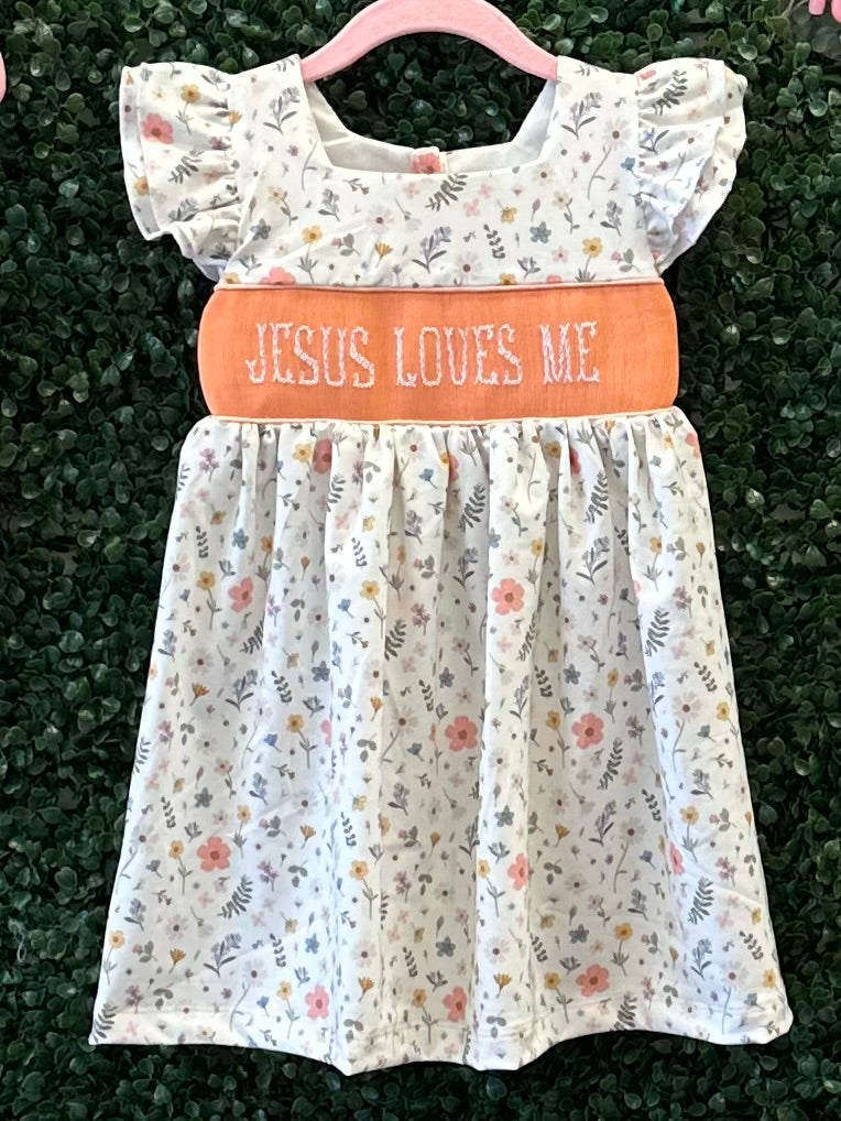 RTS Jesus Loves Me Smocked Sibling Sets Collection