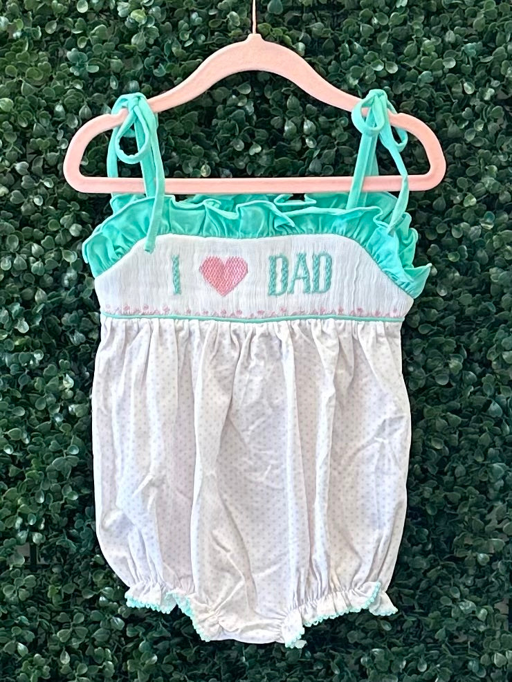 RTS I Heart Dad Ruffle Smock Collection