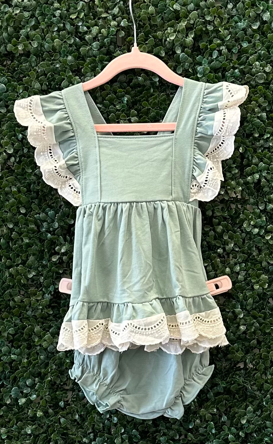RTS Green Ruffles and Lace Collection