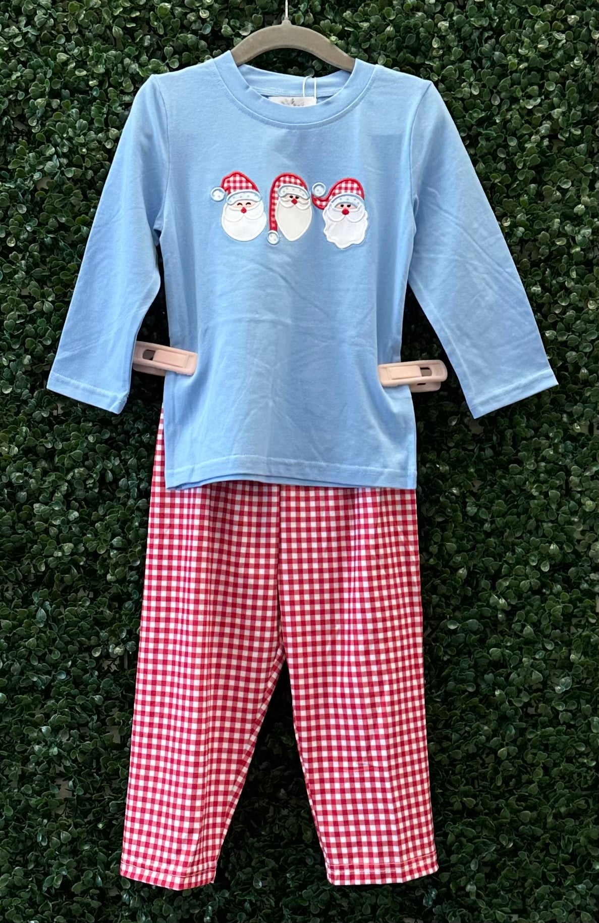 RTS Red and Blue Faces of Santa Sibling Set Collection