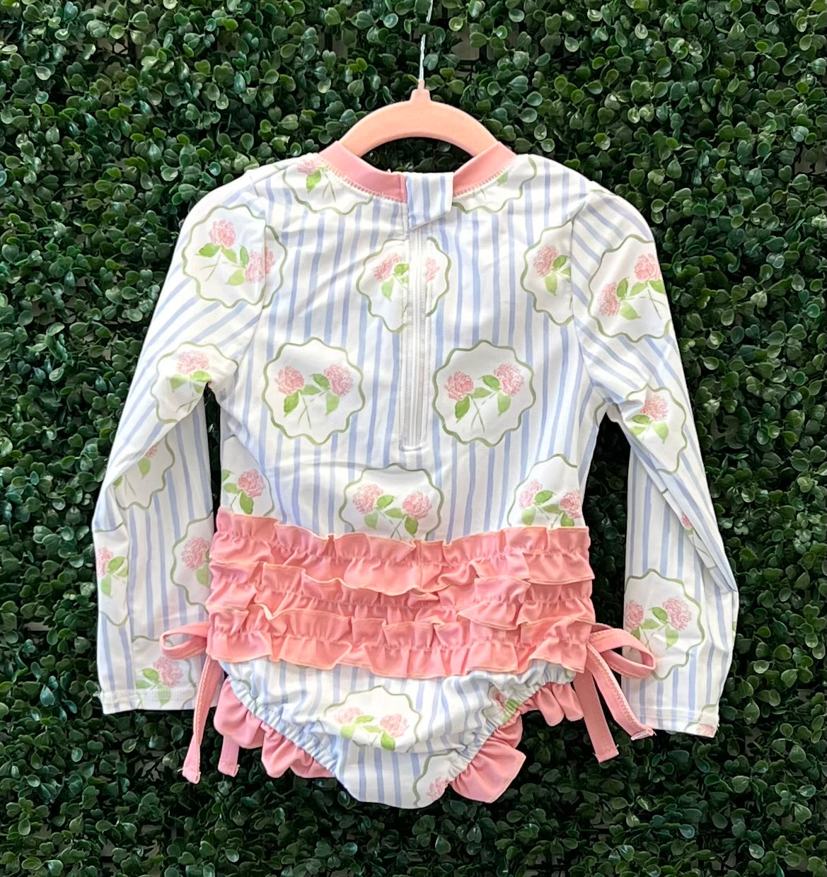 RTS Blue Stripe Floral Swim Sibling Match Collection