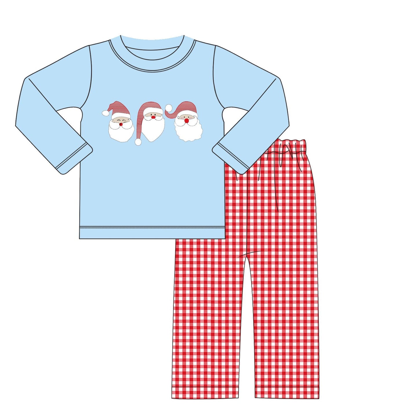 Pre-Order Red and Blue Faces of Santa Collection