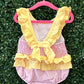 RTS Hot Pink and Yellow Seersucker Swim Collection
