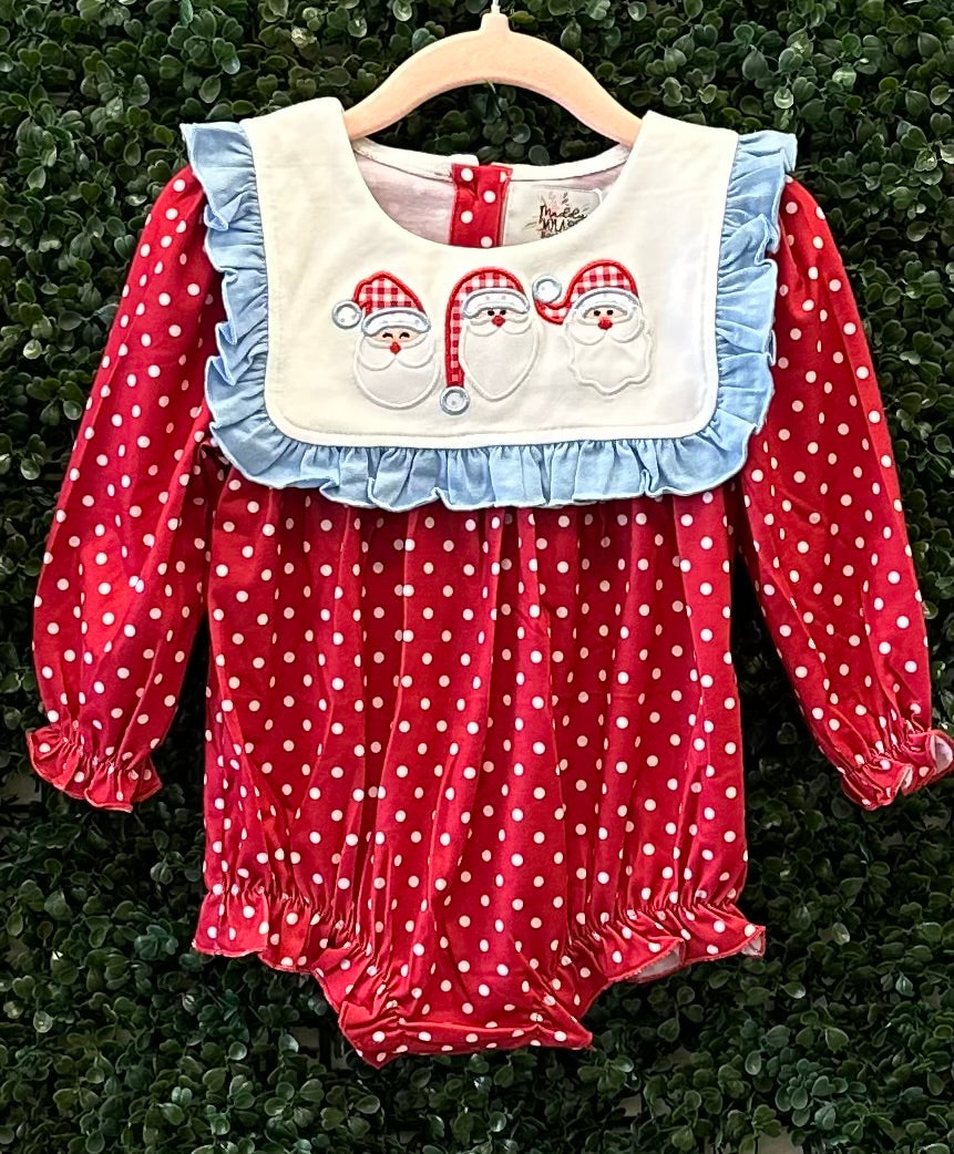 RTS Red and Blue Faces of Santa Sibling Set Collection