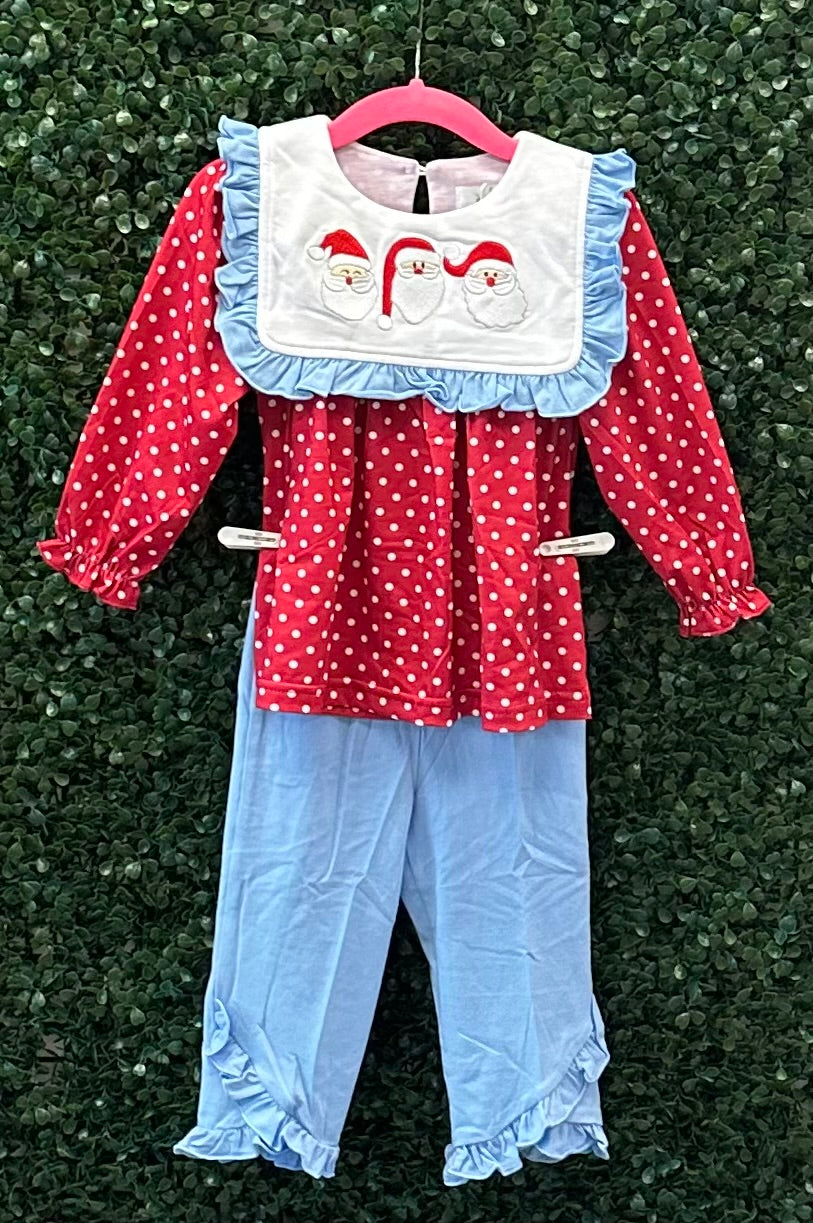 RTS Red and Blue Faces of Santa Collection