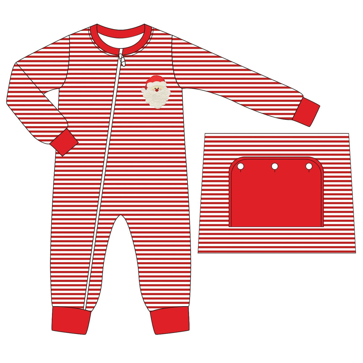 Pre-Order Red Striped Santa Loungewear Collection