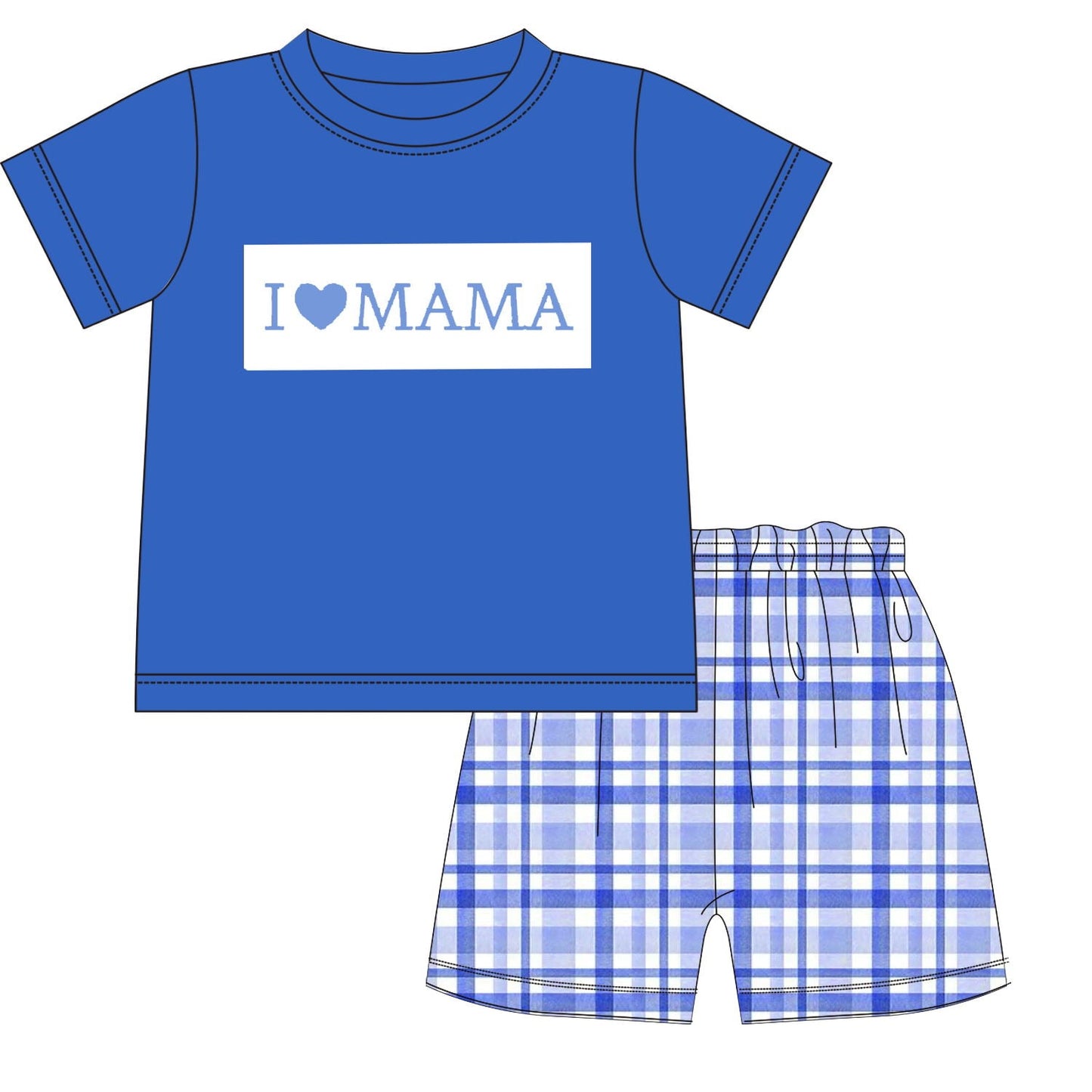 Pre-Order Royal Blue I Love Mama Collection