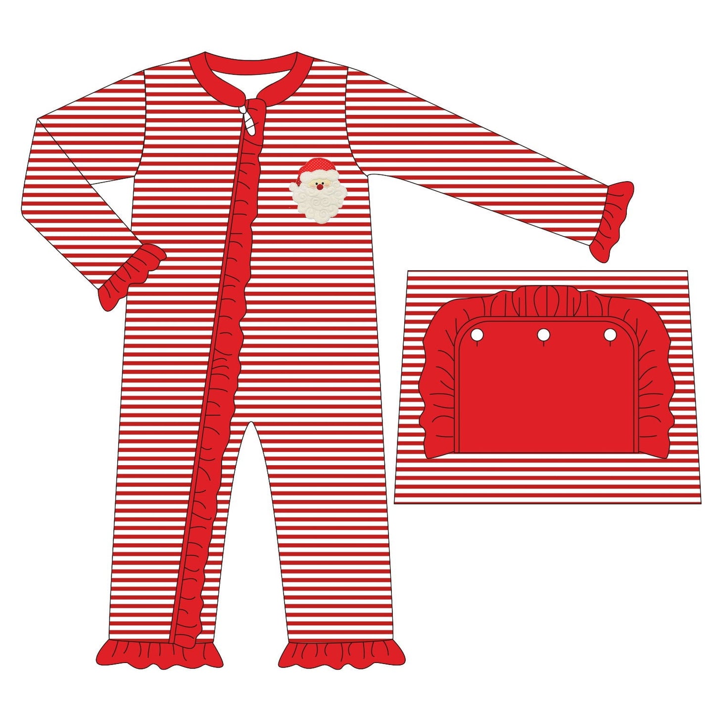 Pre-Order Red Striped Santa Loungewear Collection