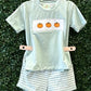 Discounted Smocked Pumpkin Trio Sibling Sets Collection