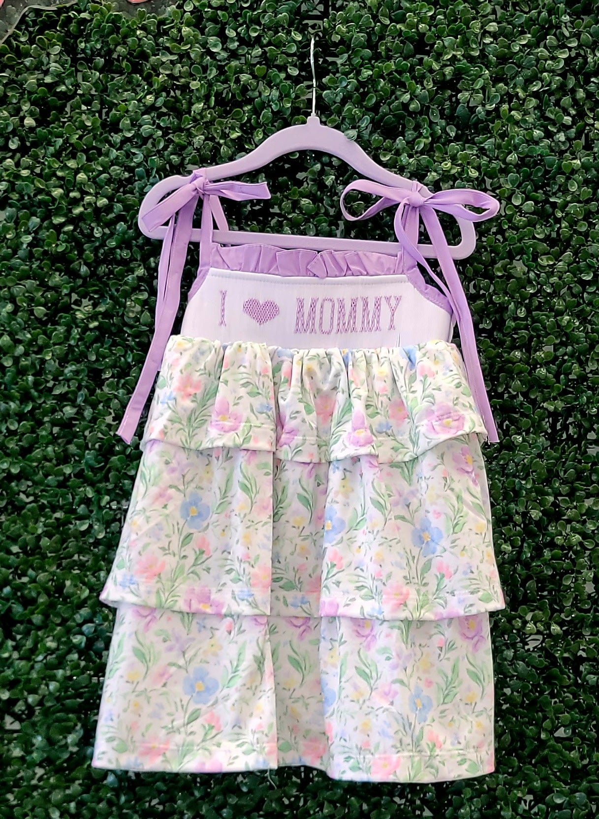 RTS Lavender Floral I Heart Mommy Collection