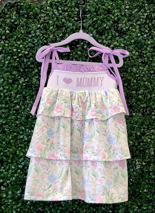 RTS Lavender Floral I Heart Mommy Collection