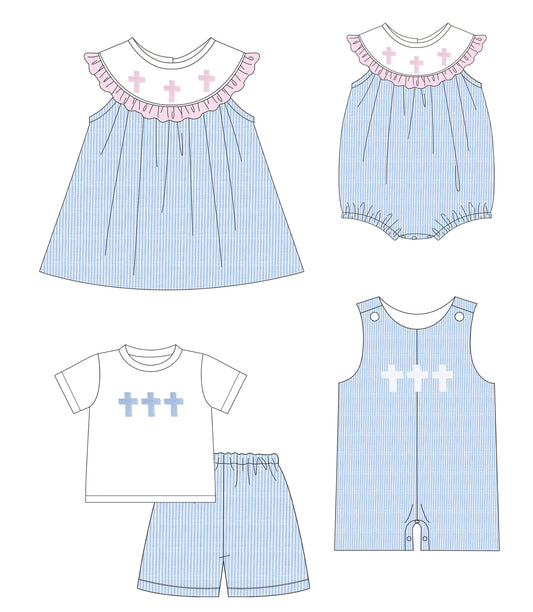 Pre-Order BYS PO39 Blue Cross Trio Collection