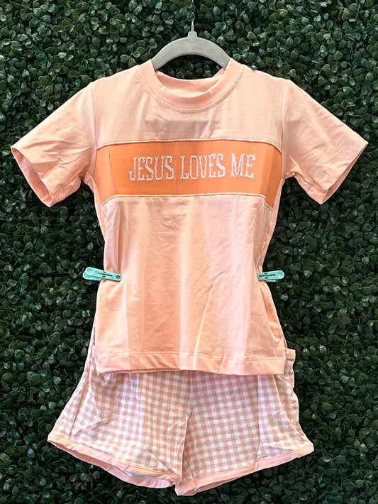 RTS Jesus Loves Me Smocked Sibling Sets Collection