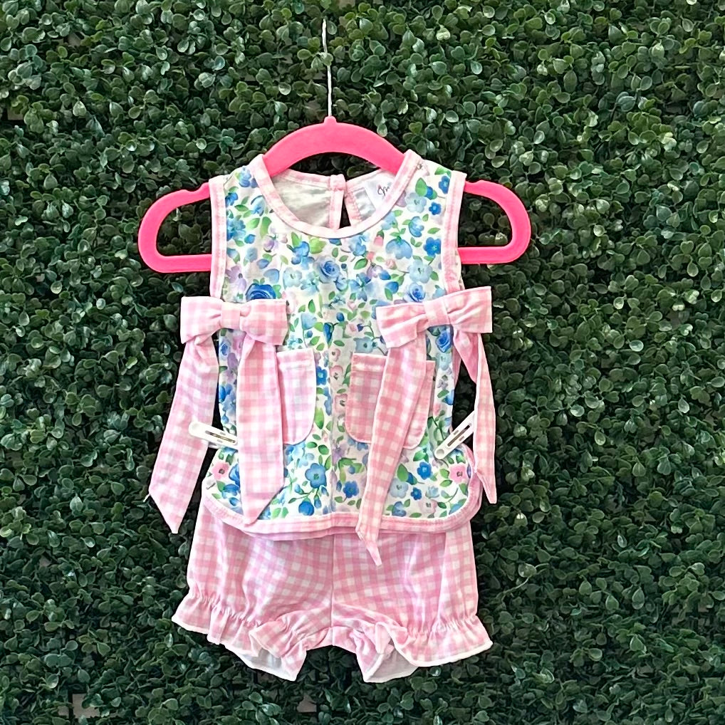 RTS Sweet Summer Blue Floral Mommy & Me Collection