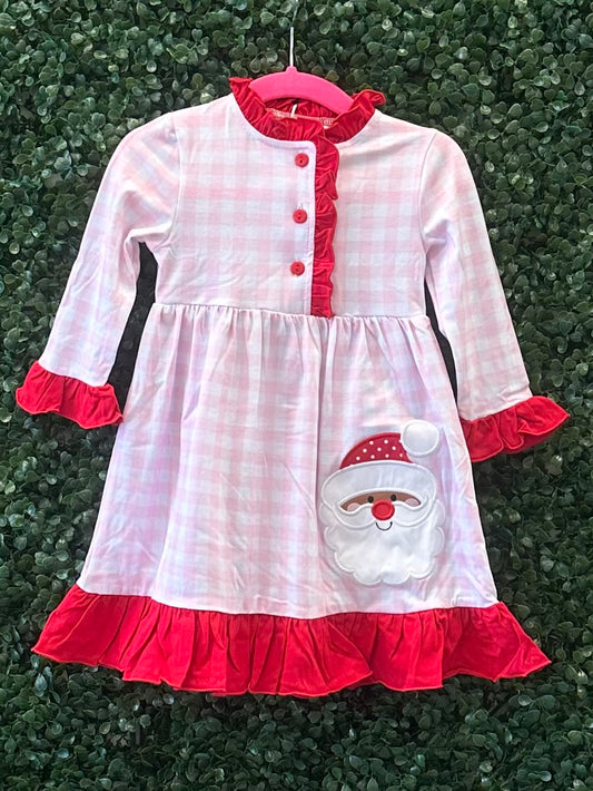 RTS Pink Gingham Santa  Pajamas Collection