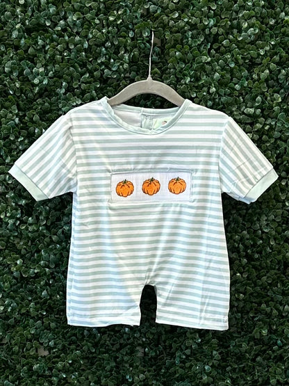 RTS Smocked Pumpkin Trio Sibling Sets Collection