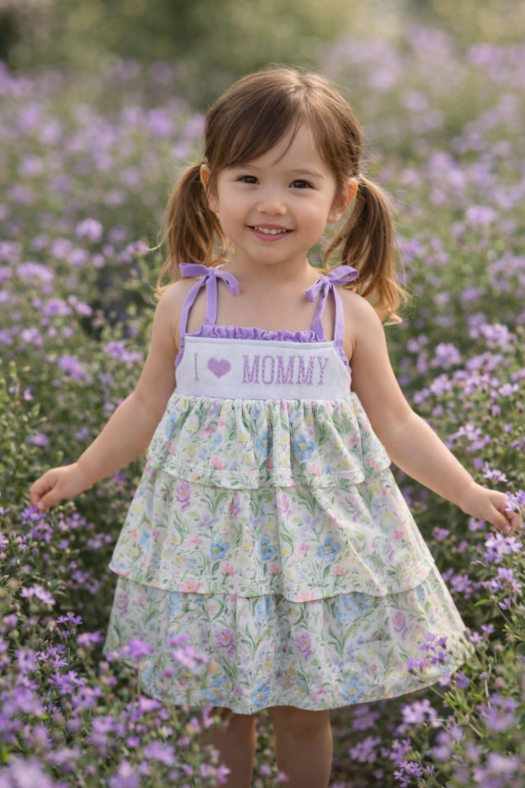 RTS Lavender Floral I Heart Mommy Collection