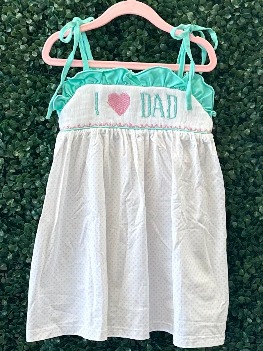 RTS I Heart Dad Ruffle Smock Collection