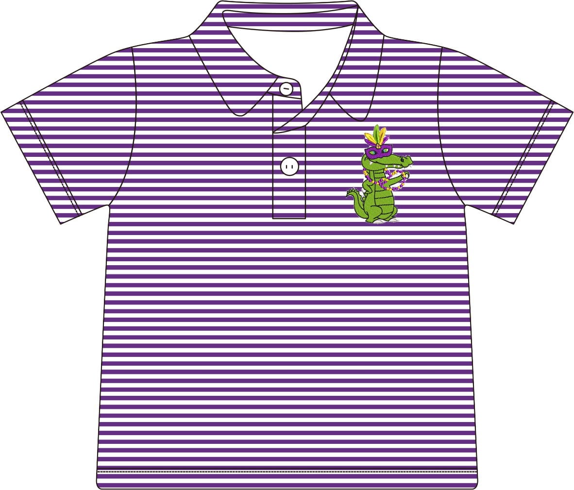 Pre-Order Mardi Gras Boy Polo Shirts Collection