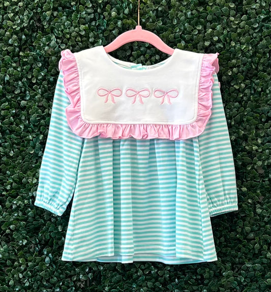 RTS Green Striped Bow Trio Collection