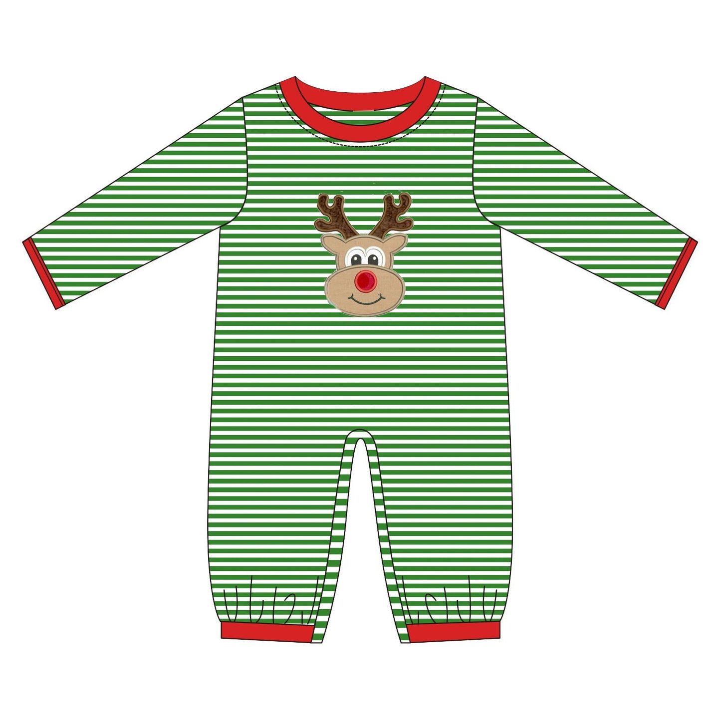 Pre-Order Green Striped Reindeer Collection