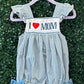 RTS I Heart Mom Blue Smock Collection