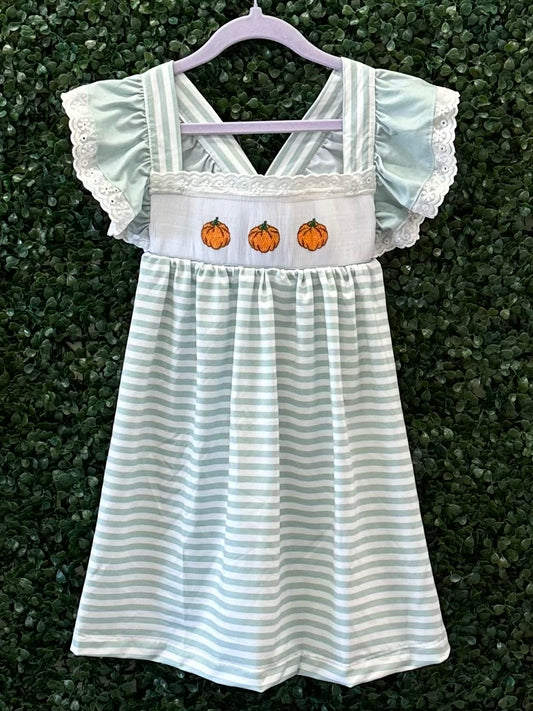 RTS Smocked Pumpkin Trio Sibling Sets Collection