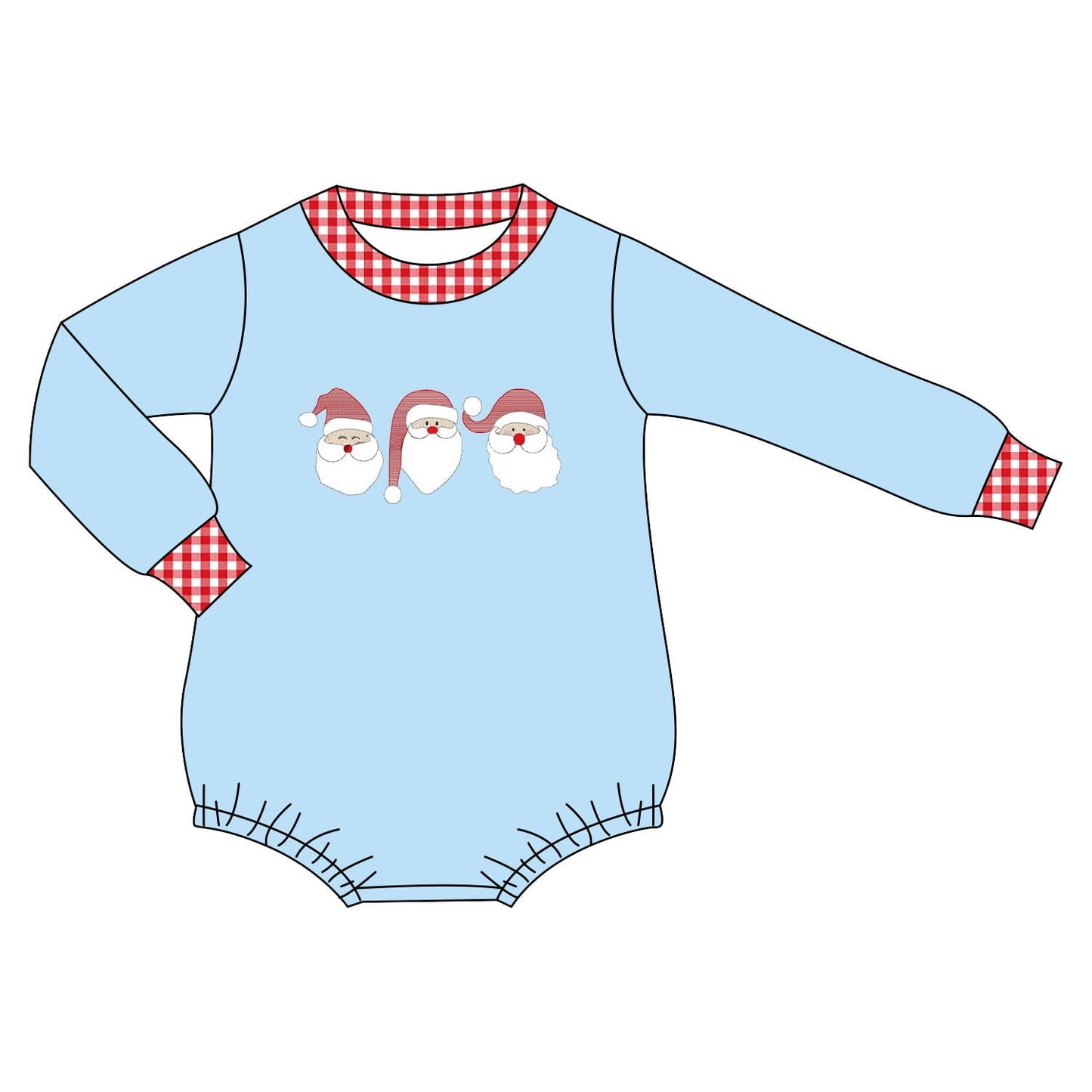 Pre-Order Red and Blue Faces of Santa Collection