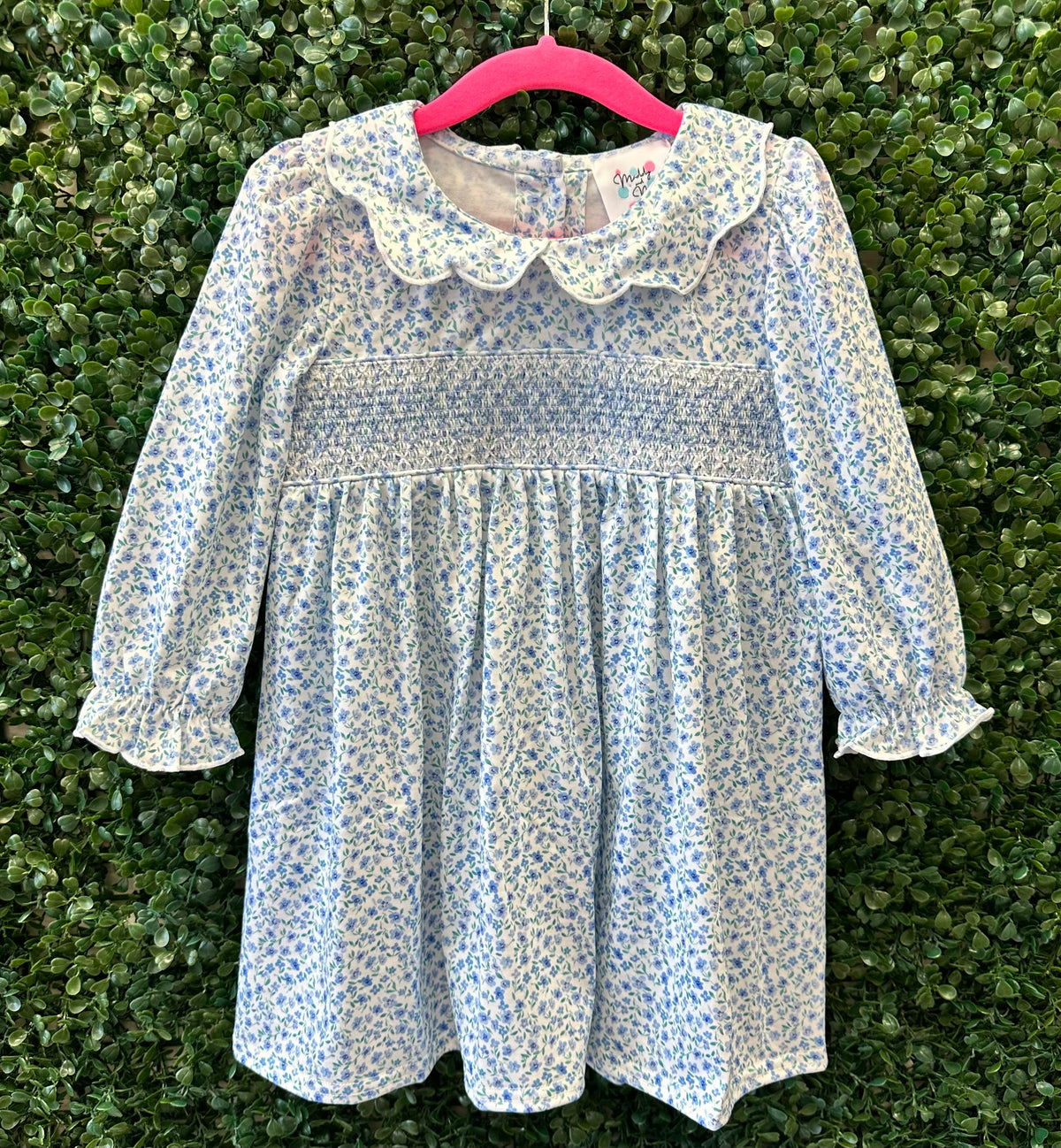 RTS Beautiful Blue Floral Smock Collection