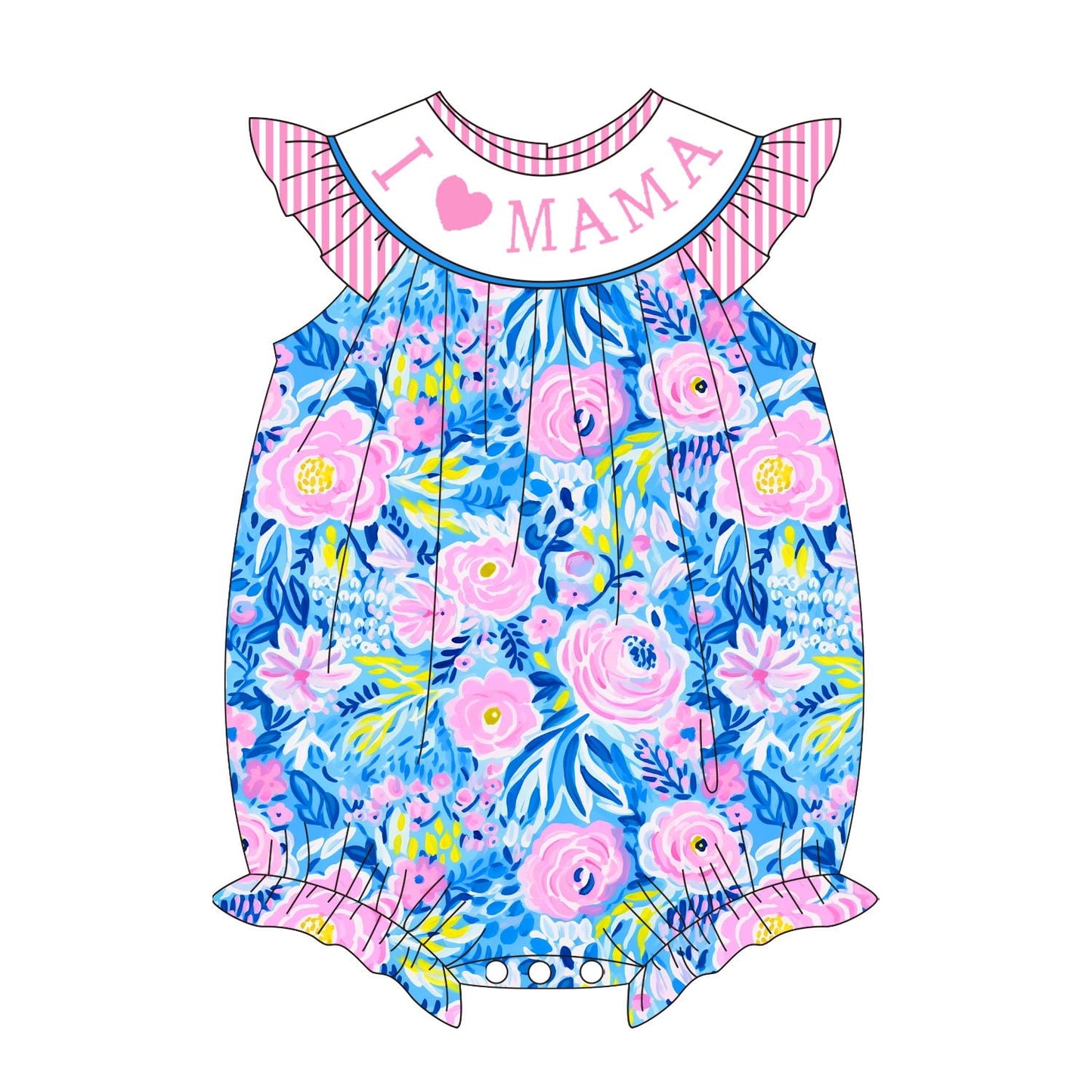 Pre-Order Royal Blue I Love Mama Collection