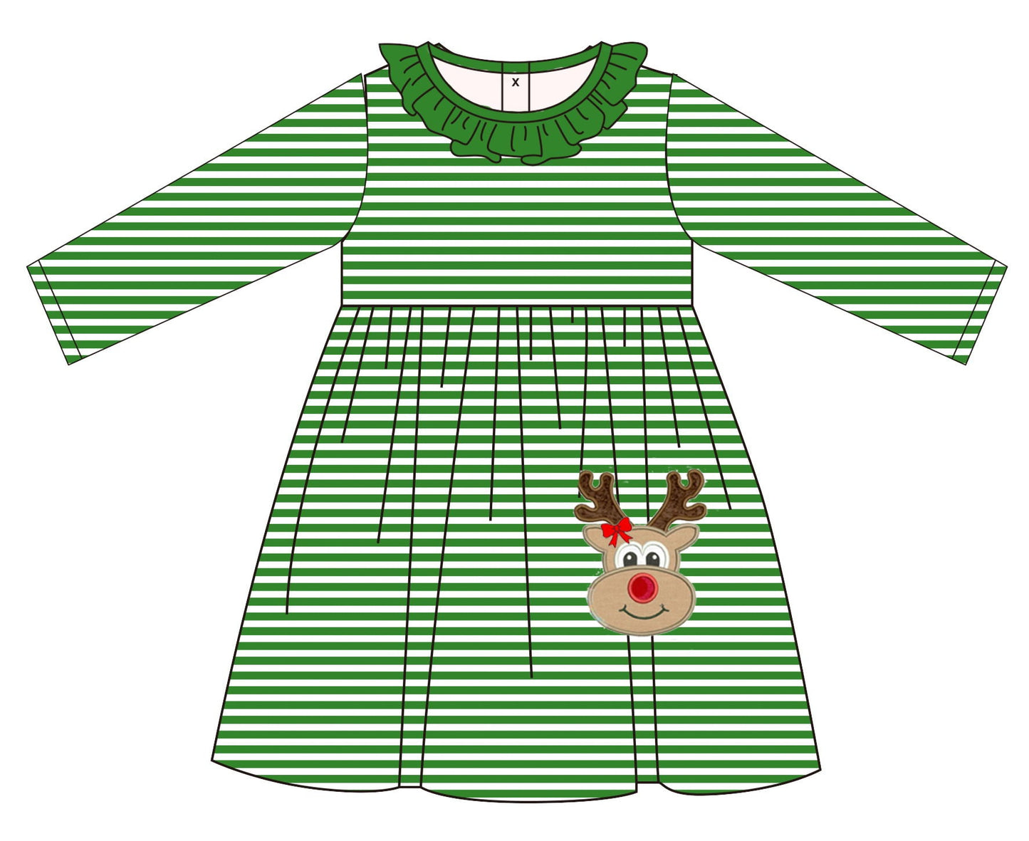Pre-Order Green Striped Reindeer Collection