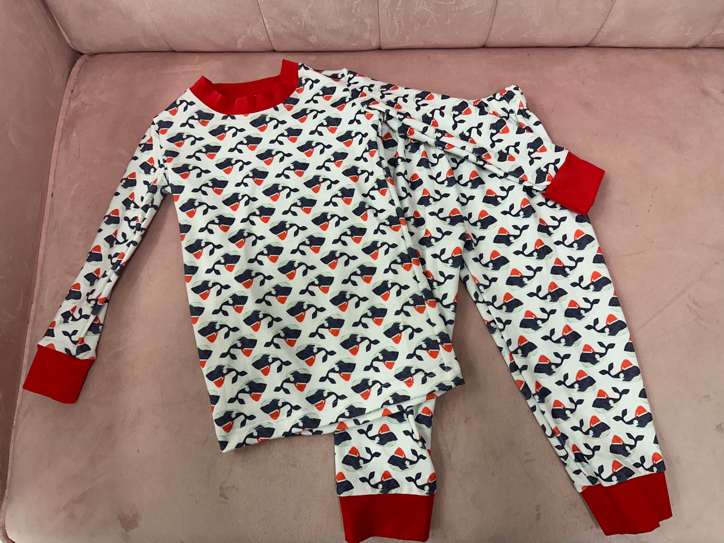 RTS Whale Christmas Pajamas