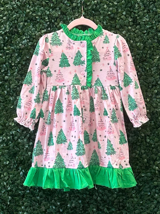 RTS Whimsical Pink Christmas Tree Pajamas Collection
