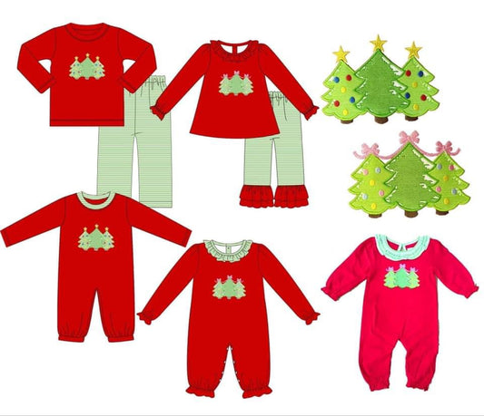 Pre-Order Christmas Tree Applique Trio Collection