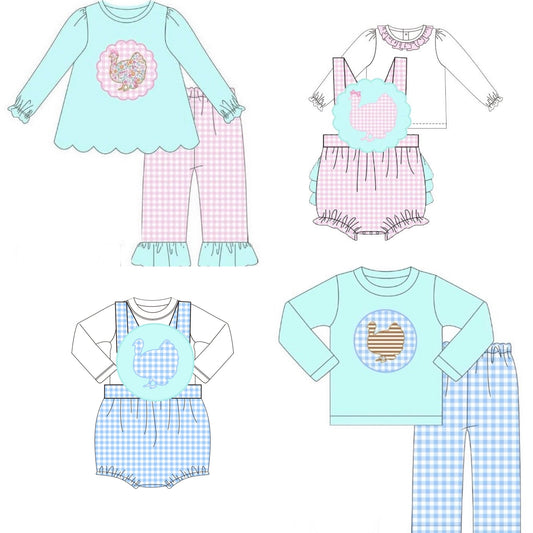 OTW Pastel Turkey Sibling Set Collection
