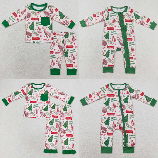 Pre-Order Labor Day Sale Green Christmas Cake Pajamas