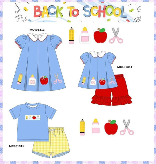 RTS Four Embrdoiery Back To School Collection