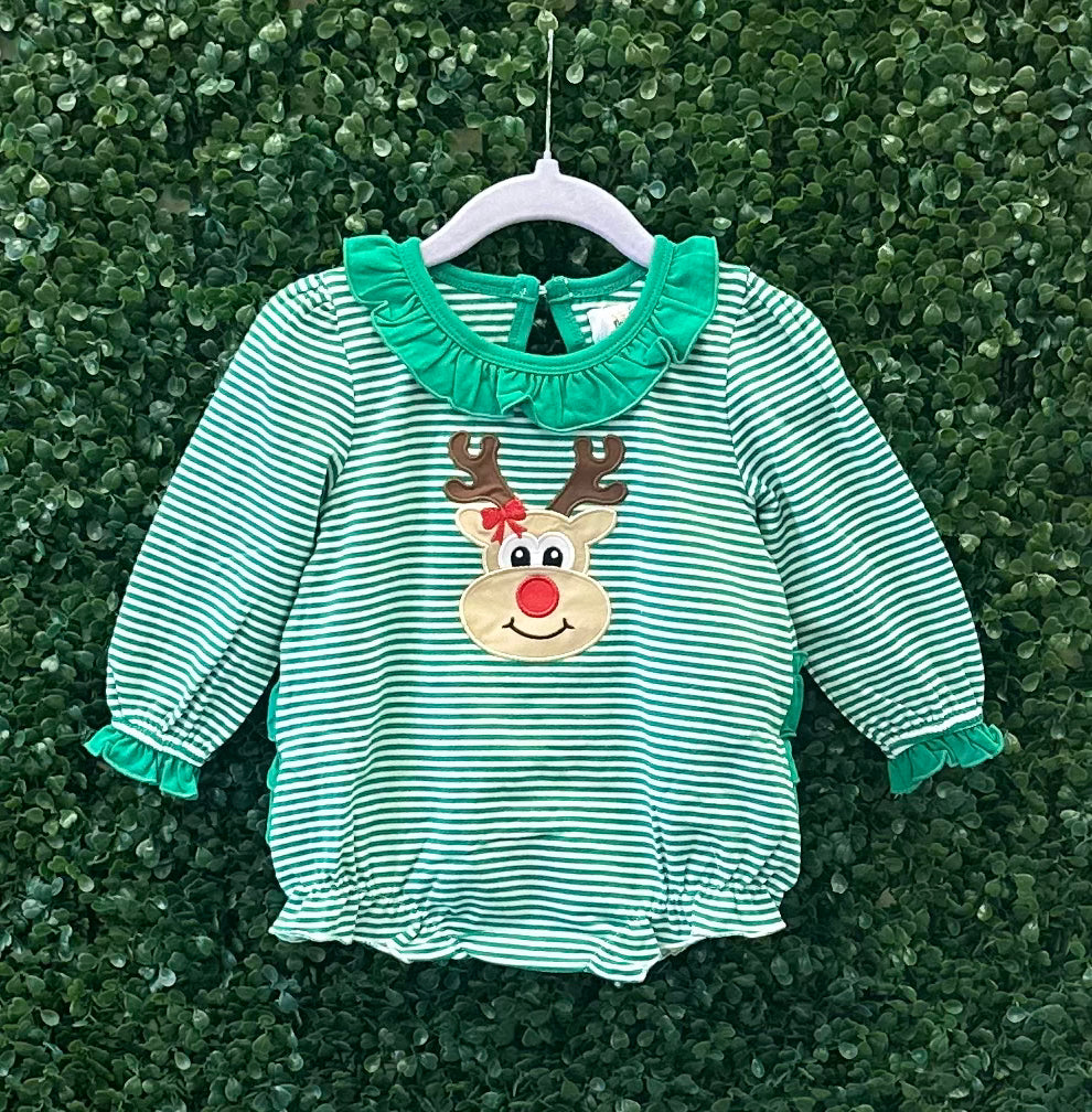 RTS Green Striped Reindeer Collection