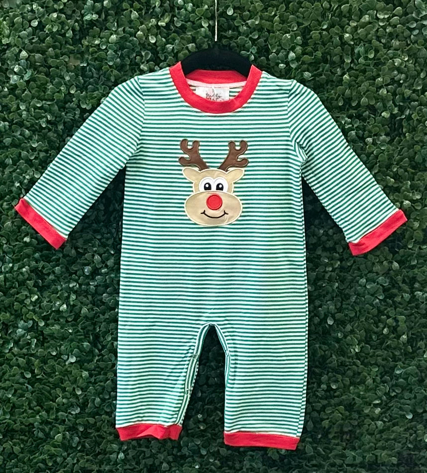 RTS Green Striped Reindeer Collection