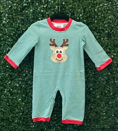RTS Green Striped Reindeer Collection